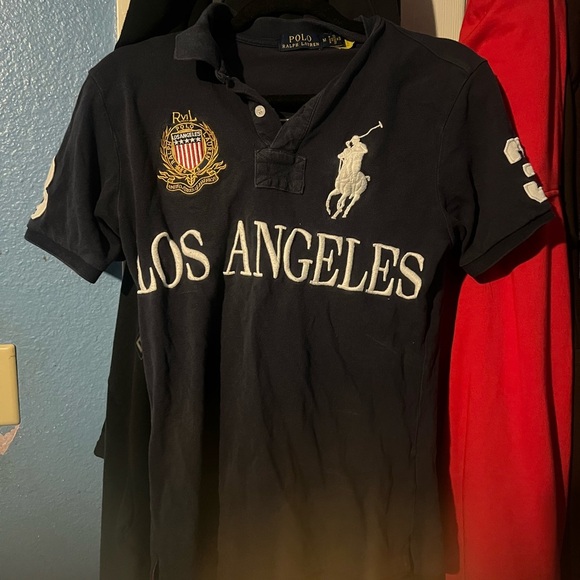 Polo by Ralph Lauren Black Polo Shirt with Embroidery - Picture 3 of 4